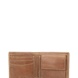 Billetera Cuero Hombre Fd Steven Coin Tan Rockford