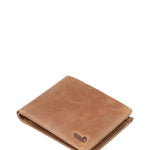 Billetera Cuero Hombre Fd Steven Coin Tan Rockford