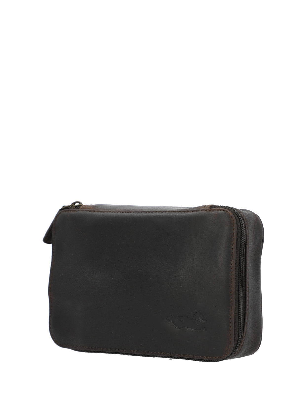 Estuche Cuero Hombre Tc Tech Organizer Café Rockford