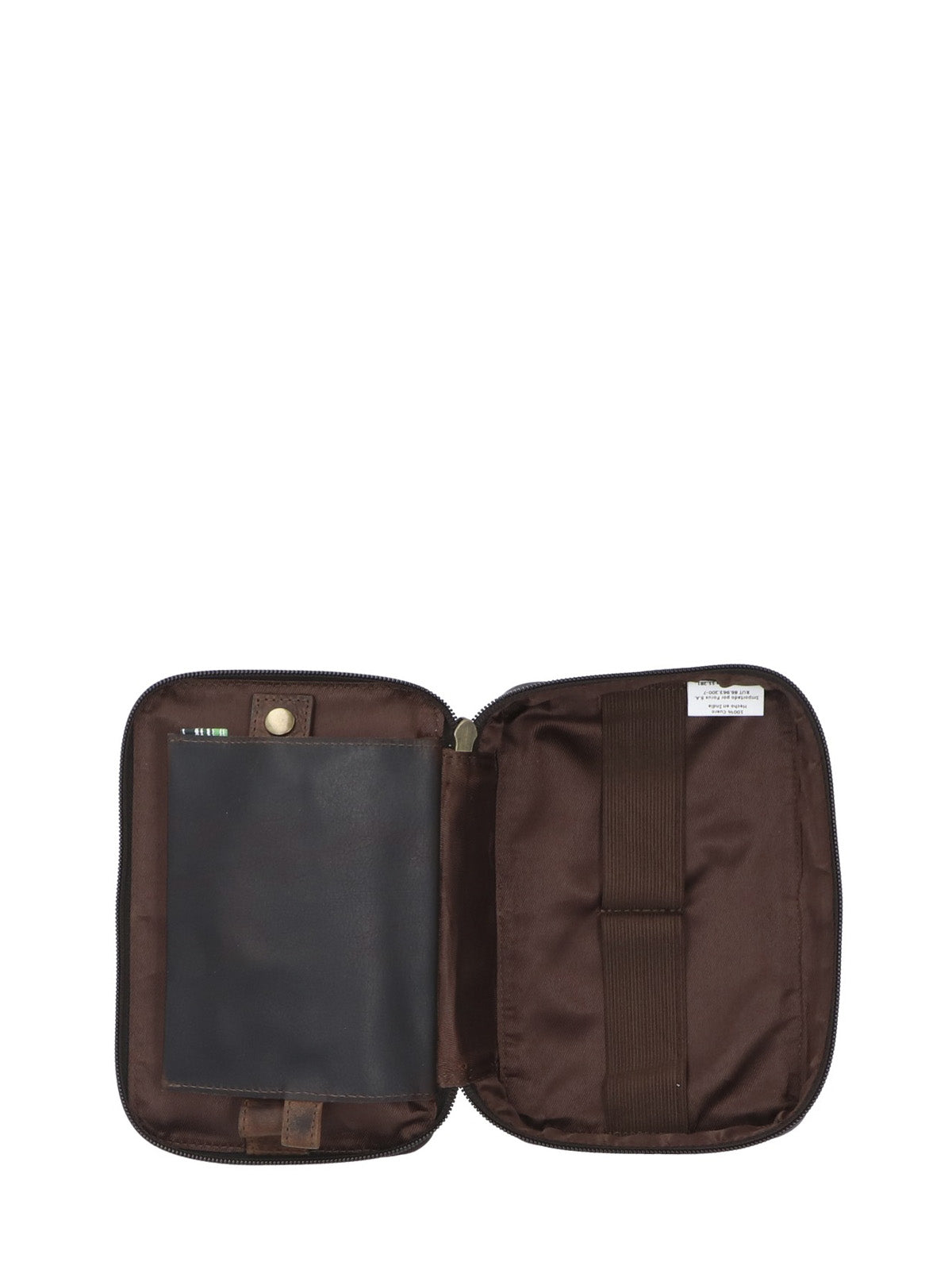 Estuche Cuero Hombre Tc Tech Organizer Café Rockford