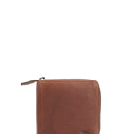 Billetera Cuero Hombre Aq Scott Zip Café Rockford