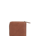 Billetera Cuero Hombre Aq Scott Zip Café Rockford