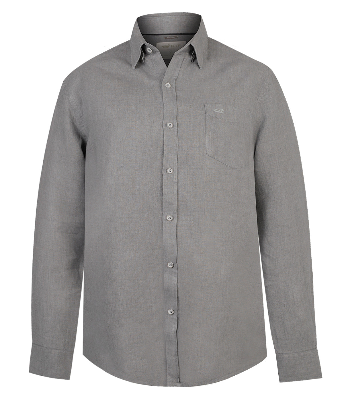 Camisa Lino Hombre Linen Verde Rockford