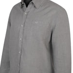 Camisa Lino Hombre Linen Verde Rockford