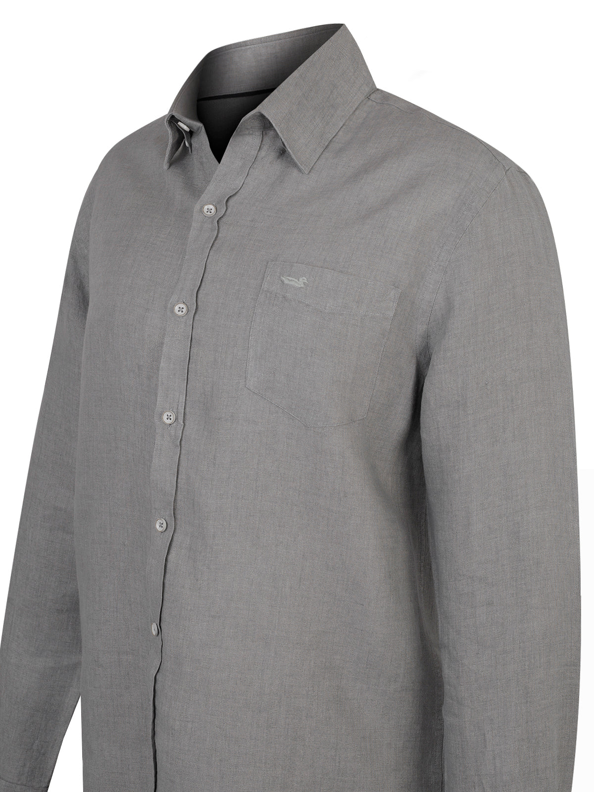 Camisa Lino Hombre Linen Verde Rockford