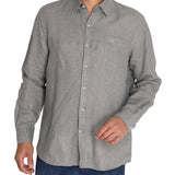 Camisa Lino Hombre Linen Verde Rockford