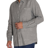 Camisa Lino Hombre Linen Verde Rockford