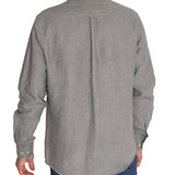 Camisa Lino Hombre Linen Verde Rockford