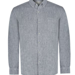 Camisa Lino Orgánico Hombre Fantasy Gris Rockford