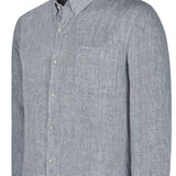 Camisa Lino Orgánico Hombre Fantasy Gris Rockford
