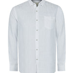 Camisa Lino Orgánico Hombre Fantasy Blanco Rockford