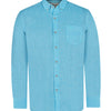 Camisa Lino Orgánico Hombre Fantasy Celeste Rockford
