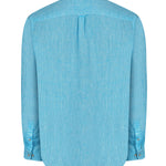 Camisa Lino Orgánico Hombre Fantasy Celeste Rockford