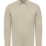 Camisa Lino Hombre Linen Beige Rockford
