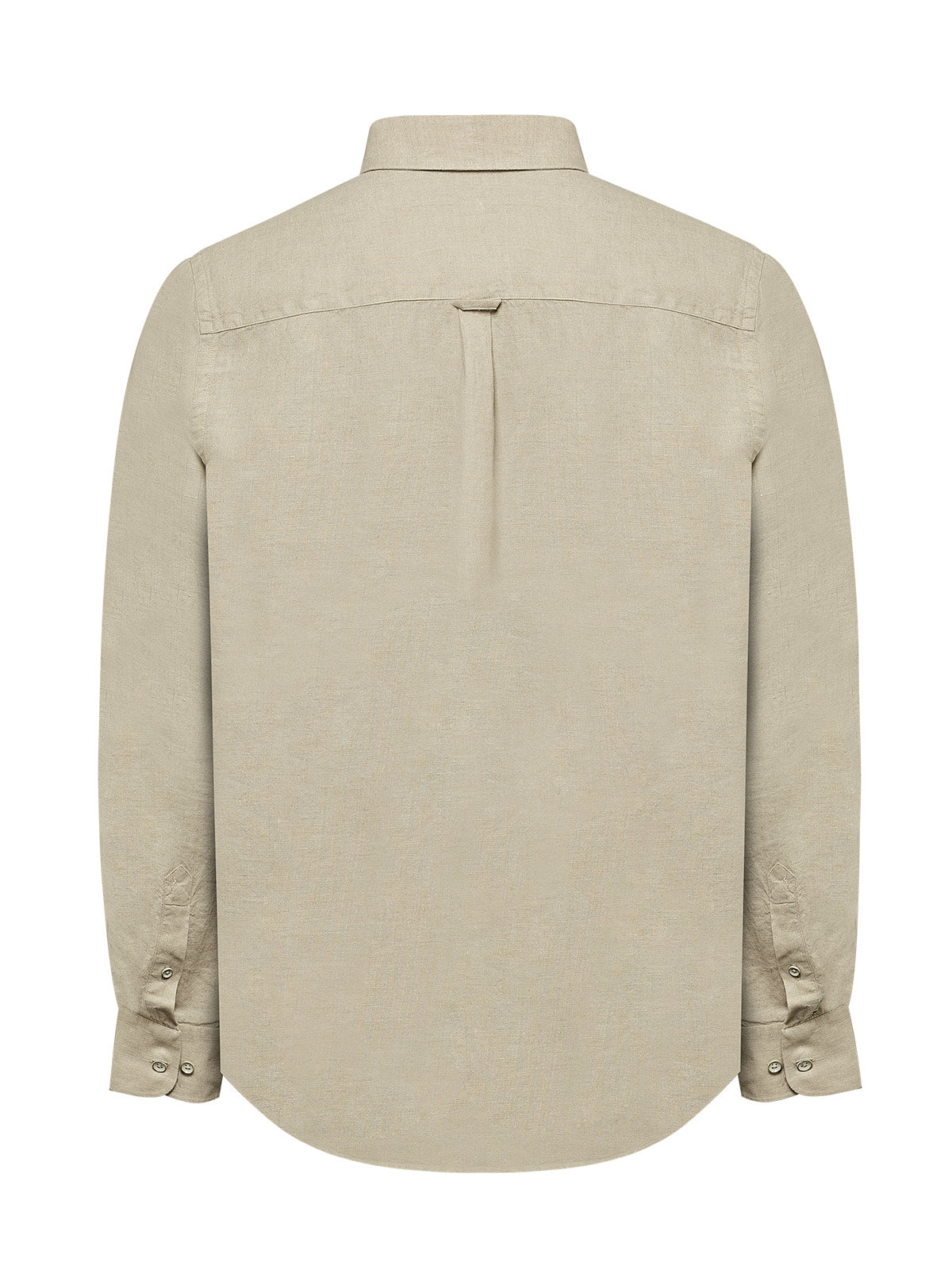 Camisa Lino Hombre Linen Beige Rockford