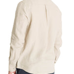 Camisa Lino Hombre Linen Beige Rockford