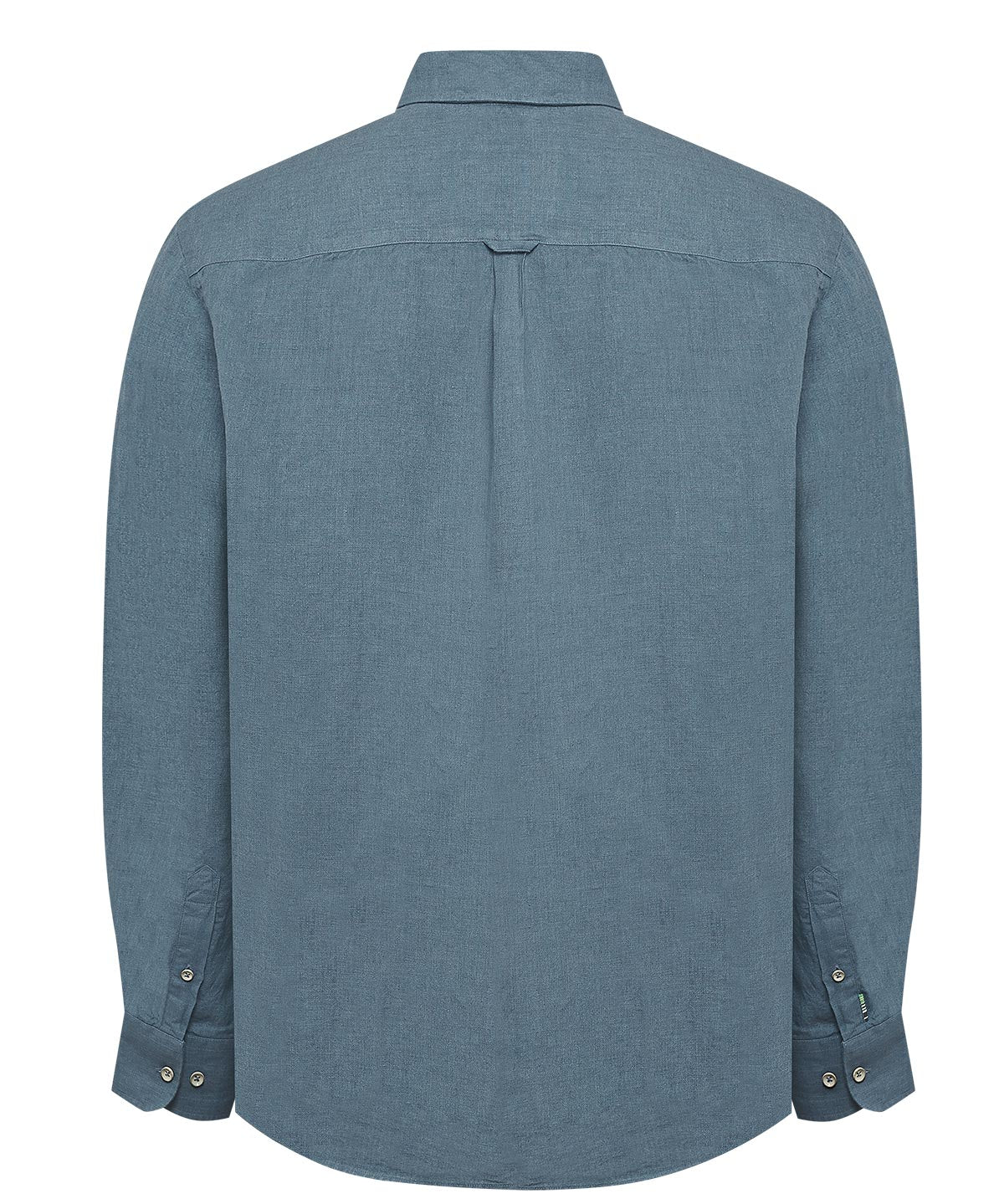 Camisa Lino Hombre Linen Azul Rockford