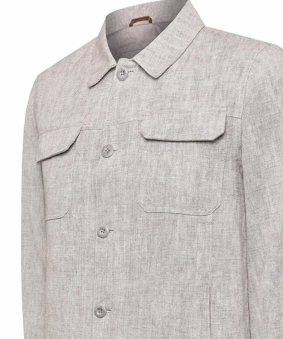 Chaqueta Lino Hombre Toscana Beige Rockford