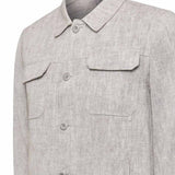 Chaqueta Lino Hombre Toscana Beige Rockford