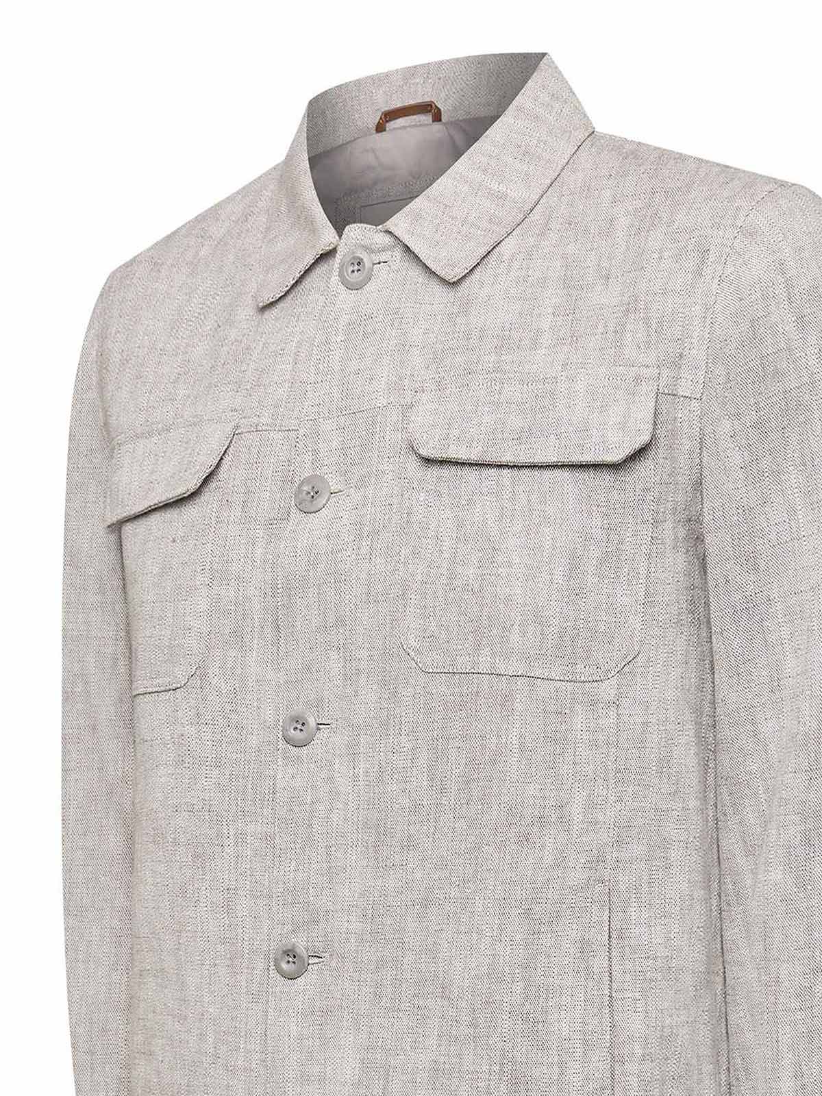 Chaqueta Lino Hombre Toscana Beige Rockford