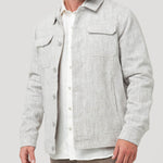 Chaqueta Lino Hombre Toscana Beige Rockford