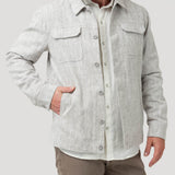 Chaqueta Lino Hombre Toscana Beige Rockford