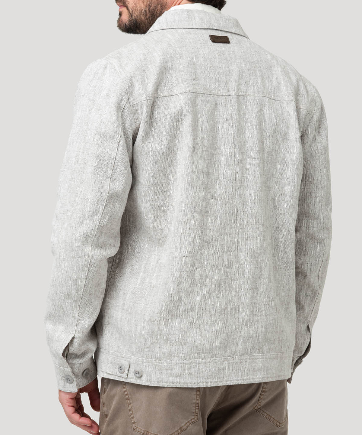 Chaqueta Lino Hombre Toscana Beige Rockford