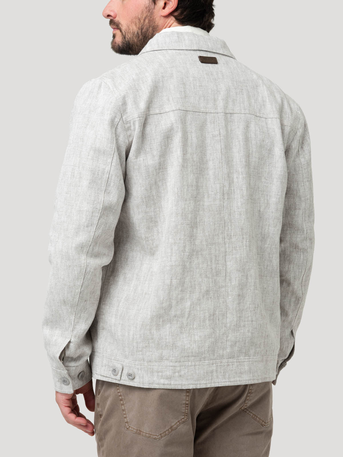 Chaqueta Lino Hombre Toscana Beige Rockford