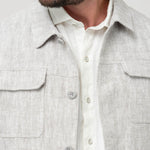 Chaqueta Lino Hombre Toscana Beige Rockford