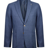 Chaqueta Lino Orgánico Hombre Salento Azul Rockford