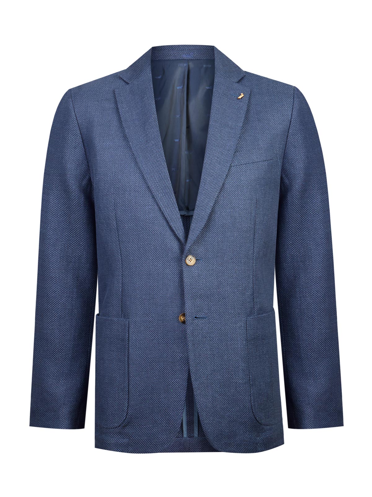 Chaqueta Lino Orgánico Hombre Salento Azul Rockford