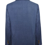 Chaqueta Lino Orgánico Hombre Salento Azul Rockford
