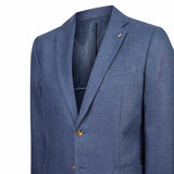 Chaqueta Lino Orgánico Hombre Salento Azul Rockford