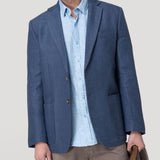 Chaqueta Lino Orgánico Hombre Salento Azul Rockford