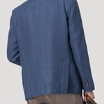 Chaqueta Lino Orgánico Hombre Salento Azul Rockford