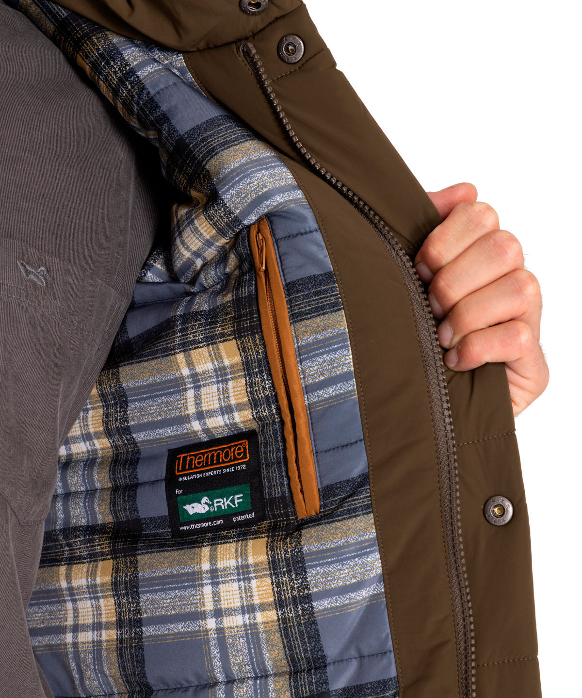 Parka Thermore Hombre Derby Verde Rockford