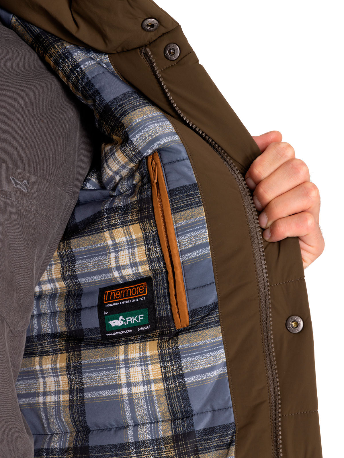 Parka Thermore Hombre Derby Verde Rockford