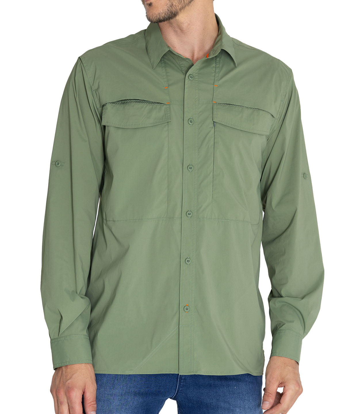 Camisa Upf Hombre Chungara Verde Rockford