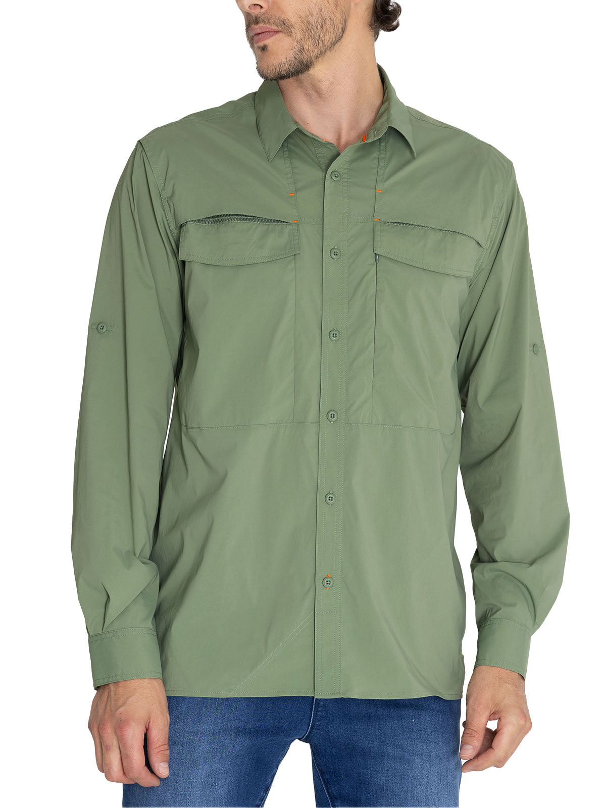 Camisa Upf Hombre Chungara Verde Rockford
