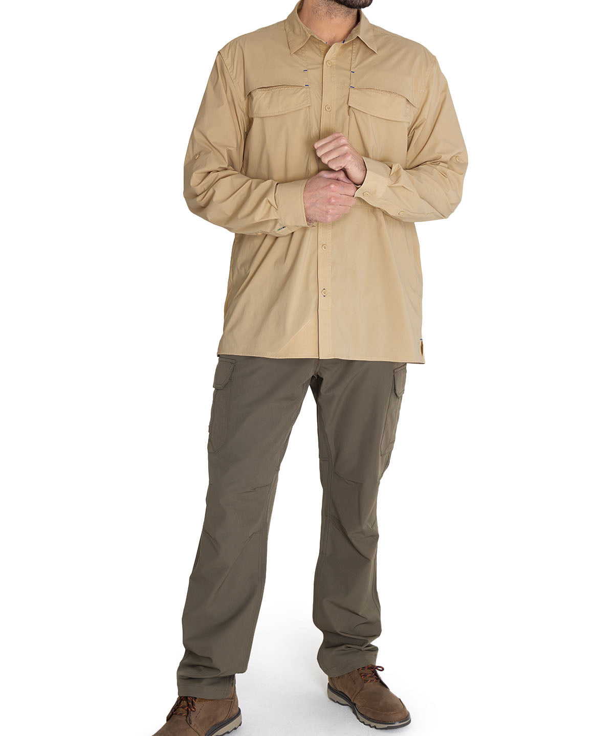 Camisa Upf Hombre Chungara Beige Rockford