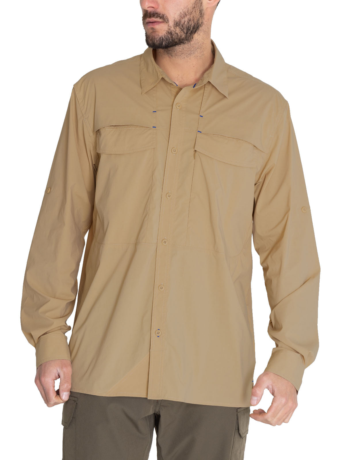 Camisa Upf Hombre Chungara Beige Rockford