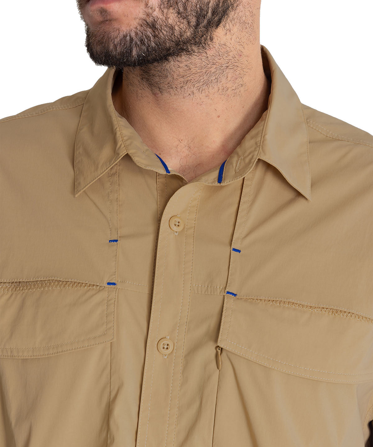 Camisa Upf Hombre Chungara Beige Rockford