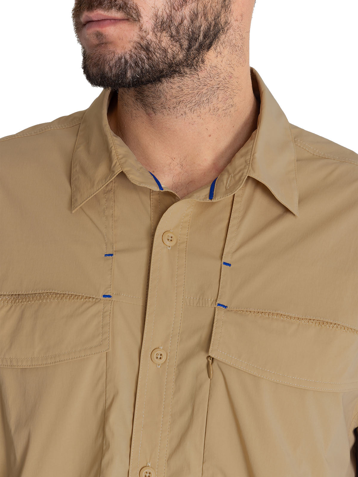Camisa Upf Hombre Chungara Beige Rockford