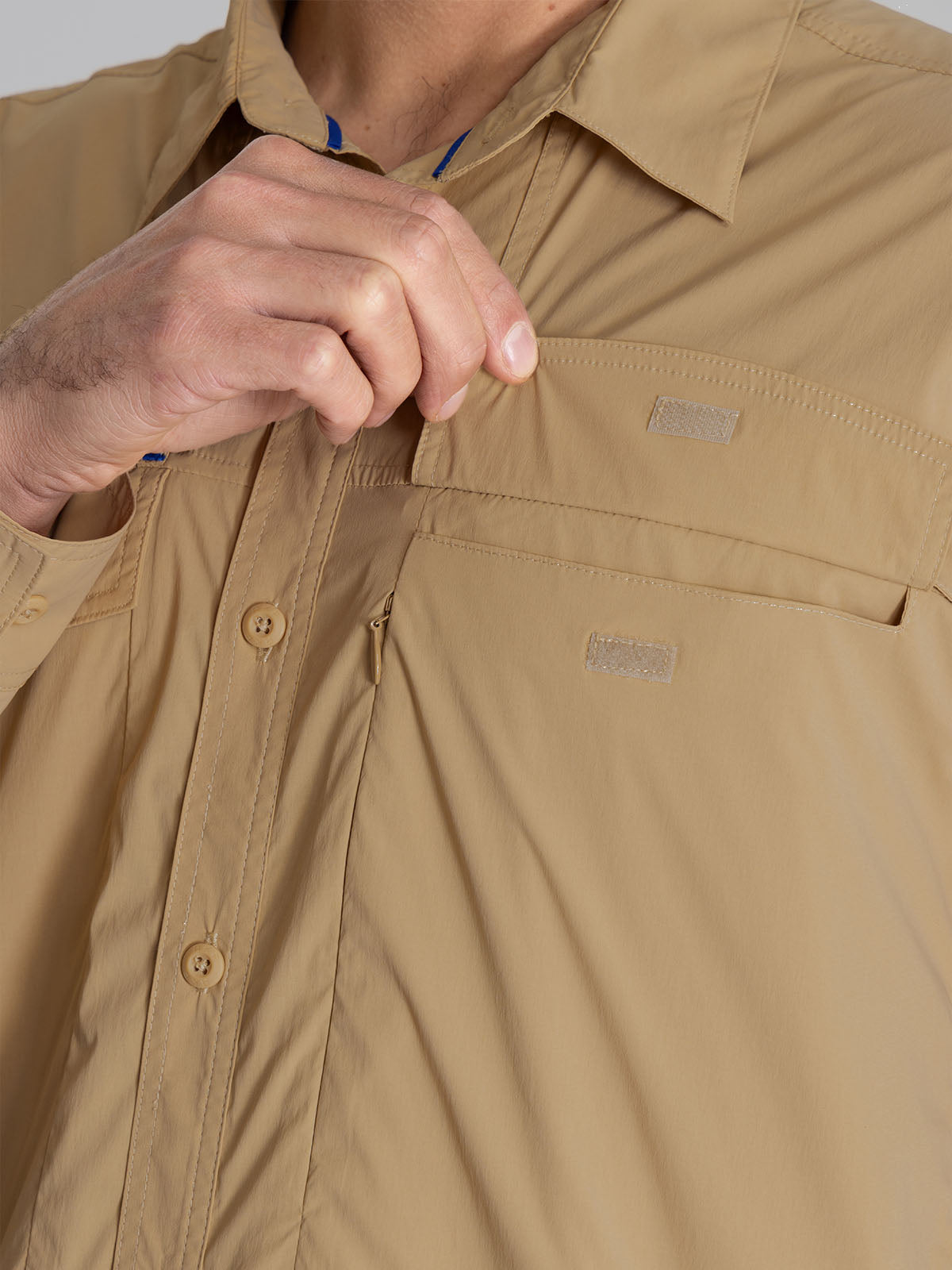 Camisa Upf Hombre Chungara Beige Rockford