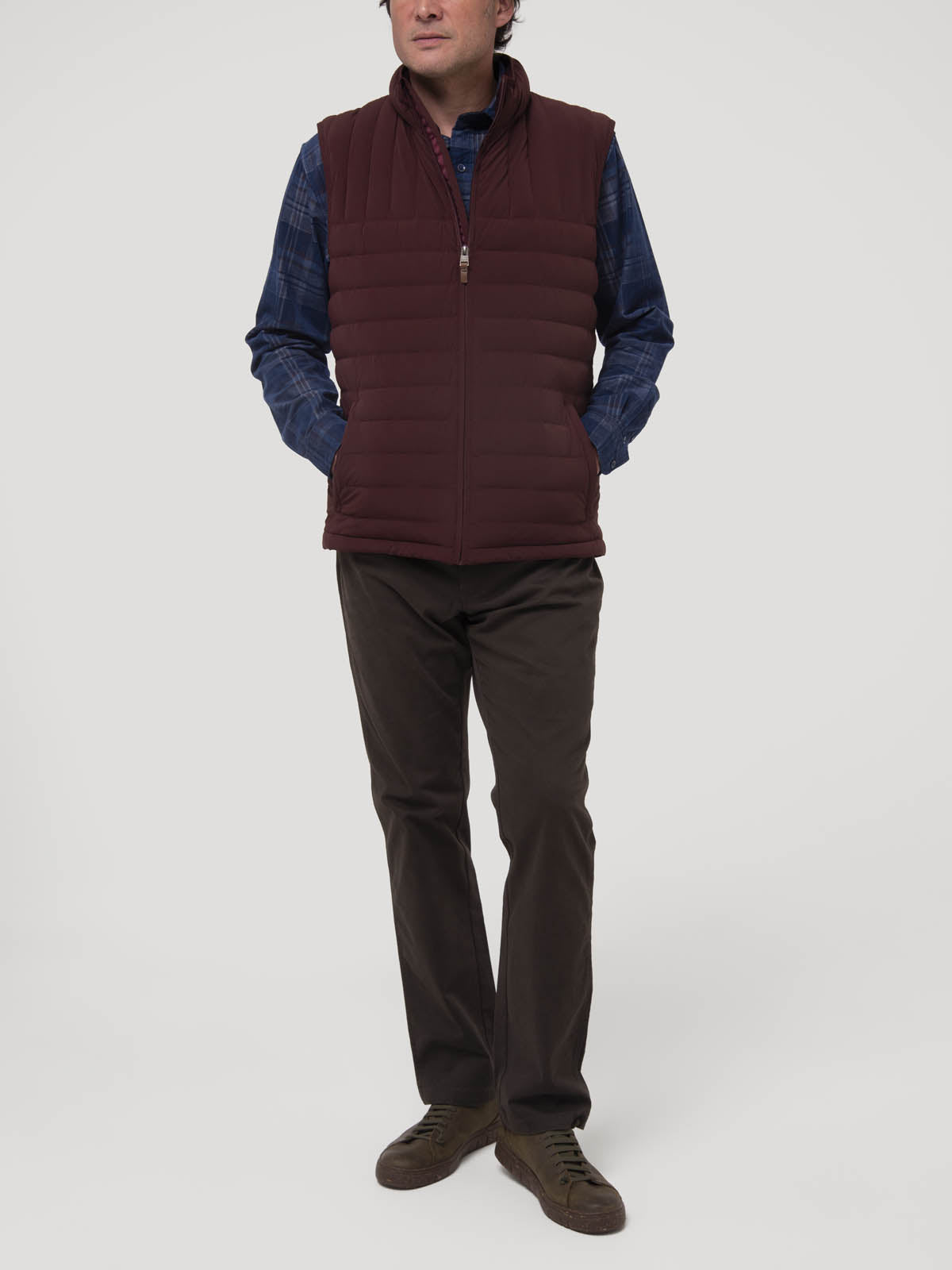 Chaqueta Sin Mangas Nylon Hombre Journey Café Rockford