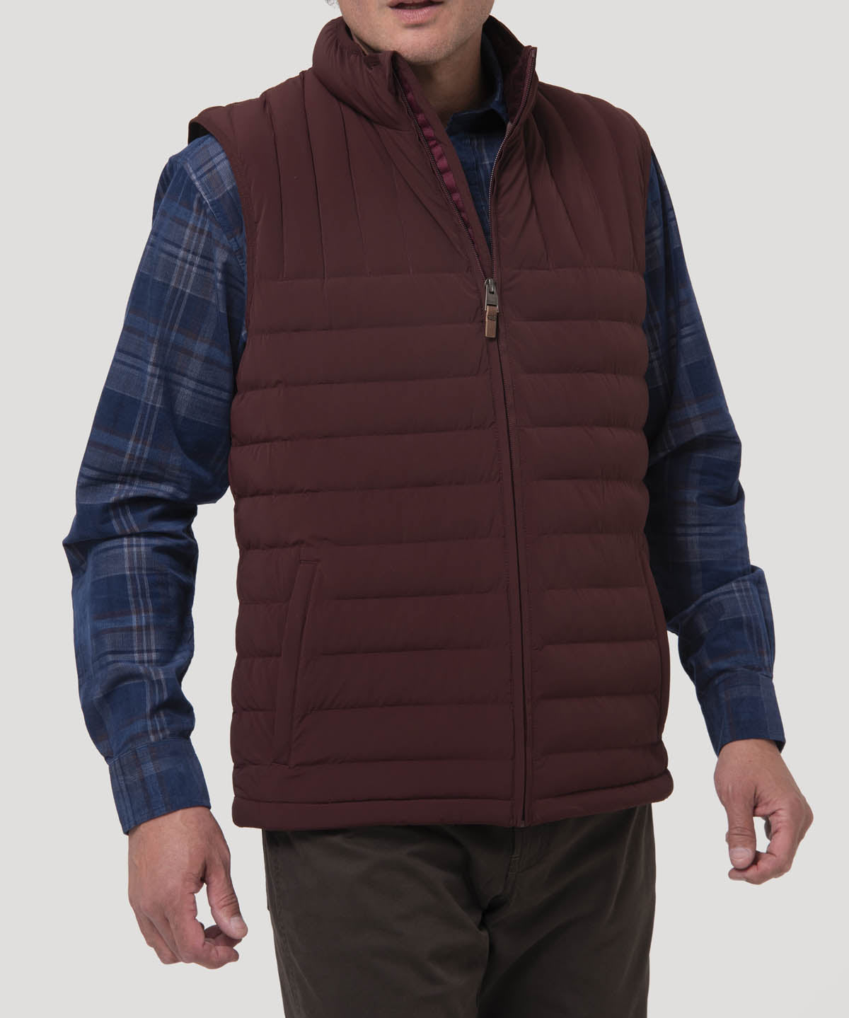 Chaqueta Sin Mangas Nylon Hombre Journey Café Rockford