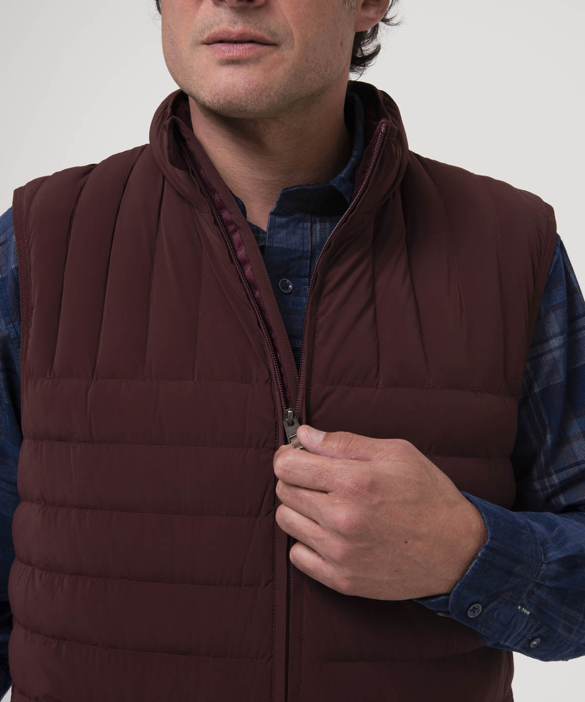 Chaqueta Sin Mangas Nylon Hombre Journey Café Rockford