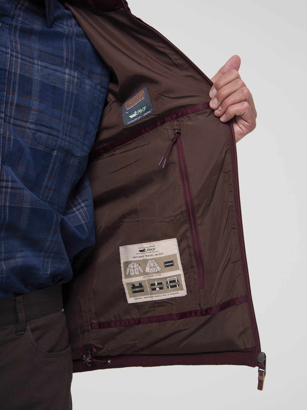 Chaqueta Sin Mangas Nylon Hombre Journey Café Rockford