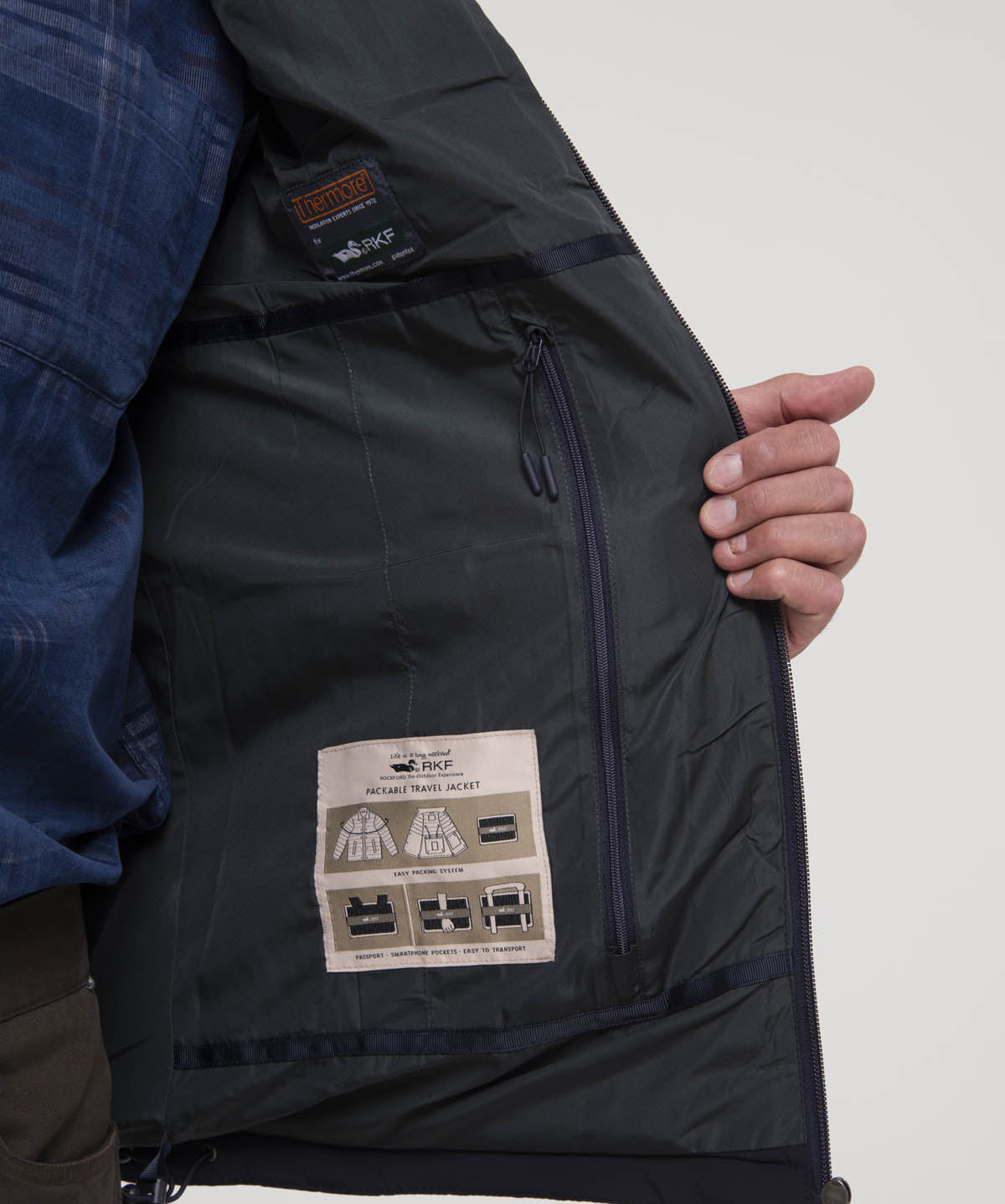 Chaqueta Sin Mangas Nylon Hombre Journey Café Rockford