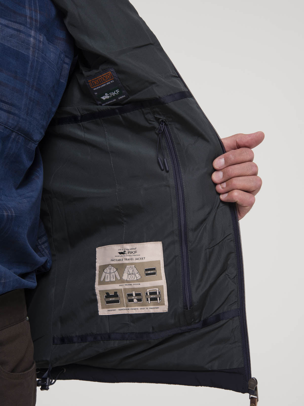 Chaqueta Sin Mangas Nylon Hombre Journey Café Rockford